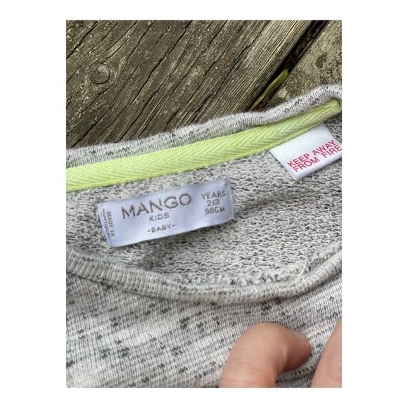 Mango Toddler Sweater Scoop Neck Elbow Patch Sz 2/3 - Picture 6 of 6
